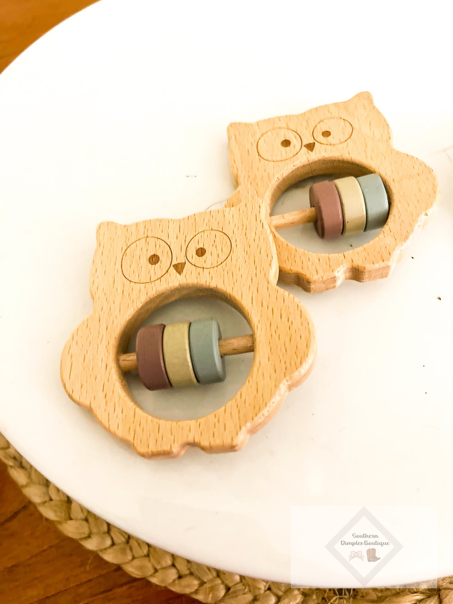 Wooden Baby Rattle Teethers