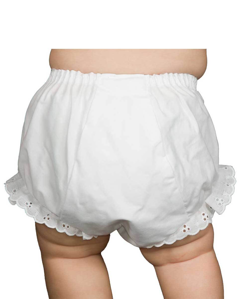 Monogrammed Eyelet Trim Bloomers Girl