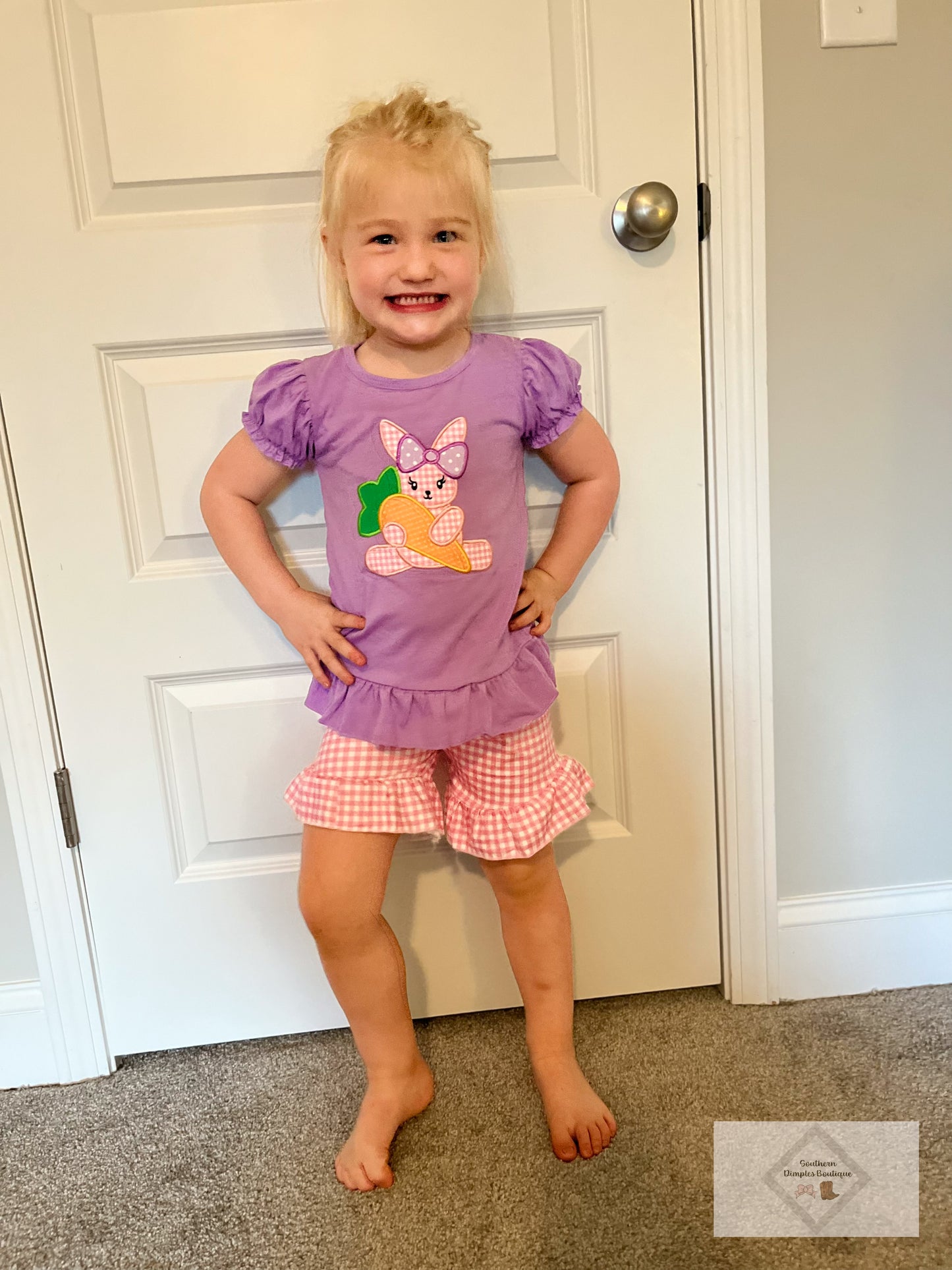 Girl Easter Shirt & Short Set