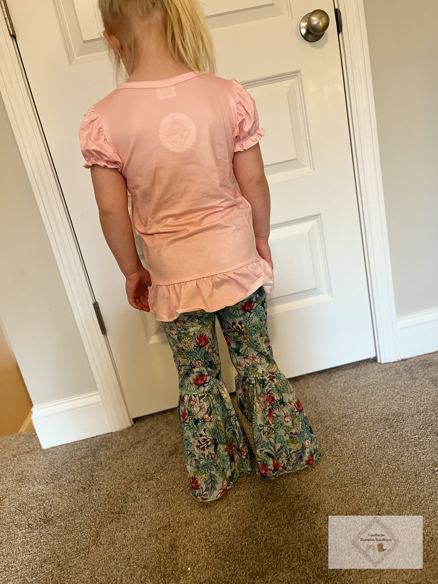 Girls Easter Rabbit Pants Set